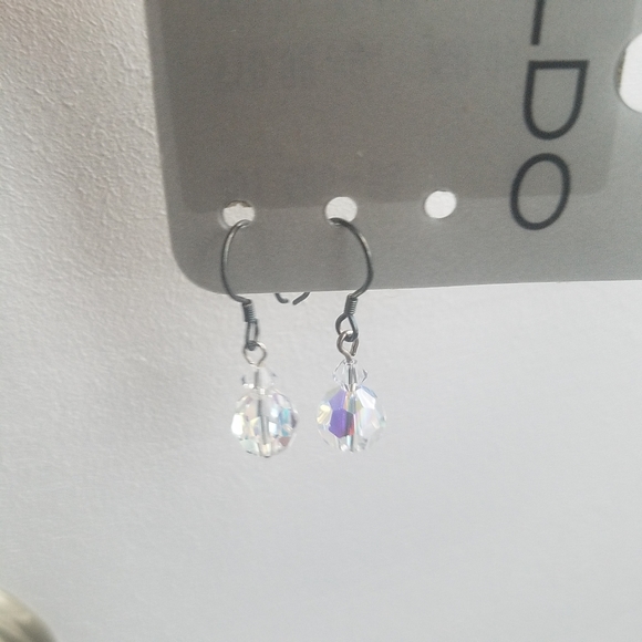 2/$15 Swarovski Crystal Iridescent Bubble Earrings - Picture 7 of 8